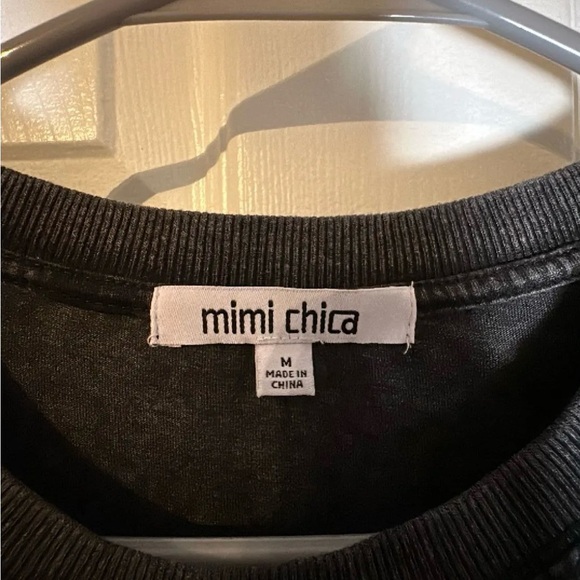 Women’s Mimi Chica Charcoal Rebel TShirt Dress - Picture 2 of 5